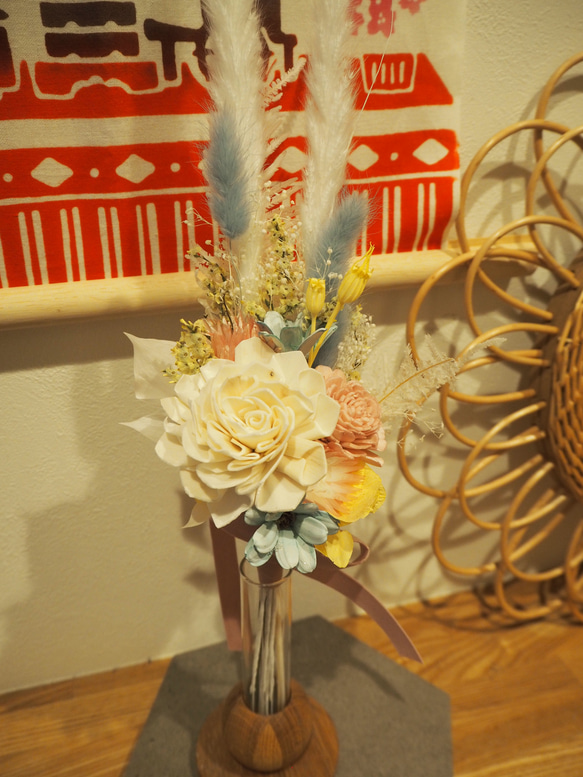 雛飾り　ひなまつり　お雛様　ミニ花束✿ 3枚目の画像