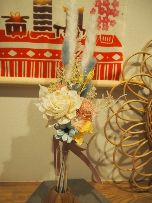 雛飾り　ひなまつり　お雛様　ミニ花束✿ 8枚目の画像
