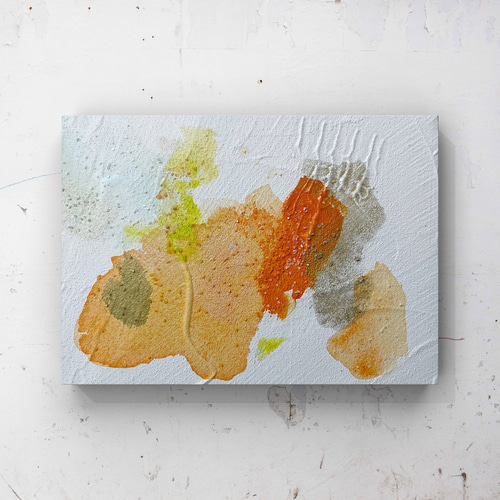 きんぎょに見える？ 抽象画 テクスチャーアート 原画 絵画 memerapo