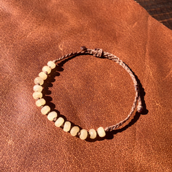 Stone Bracelet – Yellow Jade – イエロージェイド 3枚目の画像