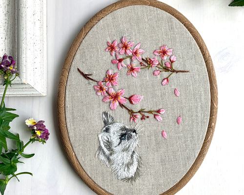 ☆ミュゲ様専用です☆秋桜便り2024 コスモスガーデンの刺繍