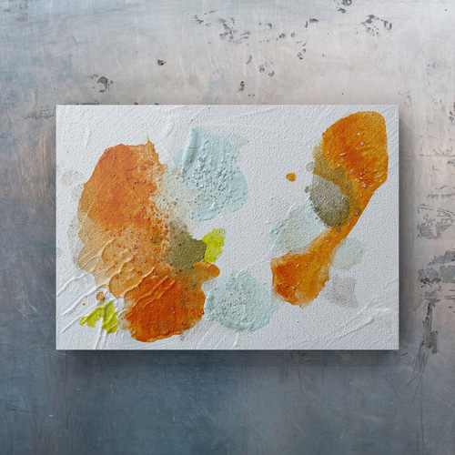 酸っぱくて爽やか 抽象画 テクスチャーアート 原画 絵画 memerapo 通販