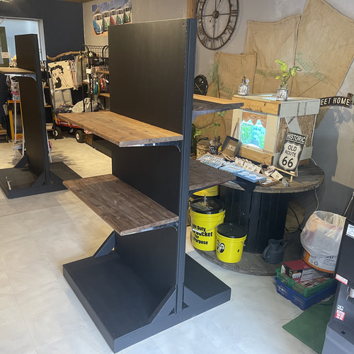 在庫あり 即納 Ok Hotaru 棚 店舗 什器 服屋 ブラック ダーク