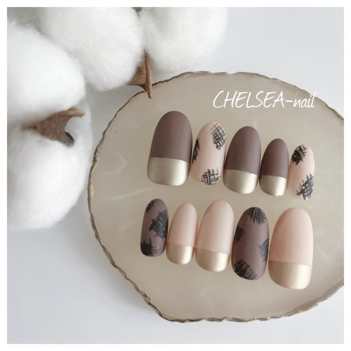 大人マットミラーネイル ネイルチップ（つけ爪） CHELSEA-nail