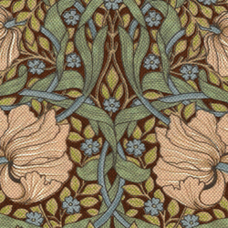 [時裝] Moda/Pimpernel/William Morris/Cotton/Ox fabric/Brown x Silv 第2張的照片