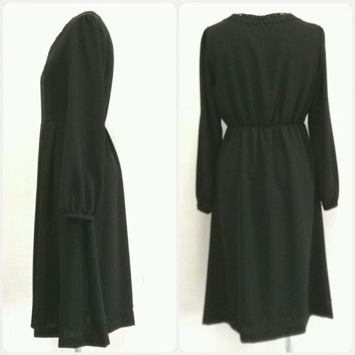 4Lサイズ セール 喪服 前開きブラックフォーマルワンピース 日本製  