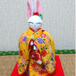うさぎ 振袖着物（ちりめん青） その他人形 りん 通販 16548011