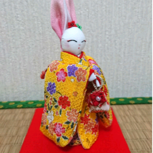 うさぎ 振袖着物（黄） その他人形 りん 通販 15379392｜Creema
