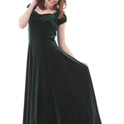 オーダーメイド　高品質　ベロアドレス　ベルベットドレス　フラダンス衣装　期間限定価格 1枚目の画像