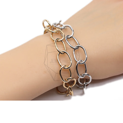 BRA-089-G【1個入り】バンドカフブレスレット,Band Cuff Bracelet 5枚目の画像