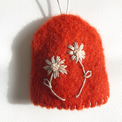 再販✖️2 鍵のセーター   keycase    daisy  orange リネン刺繍 3枚目の画像