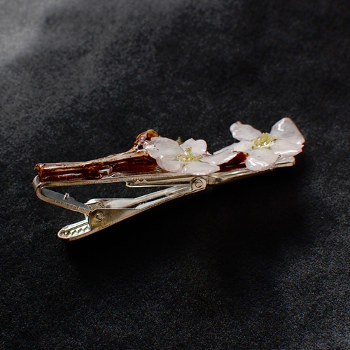 再販】朝露を纏った桜の枝先（啓翁桜）✴︎ネクタイピン タイピン