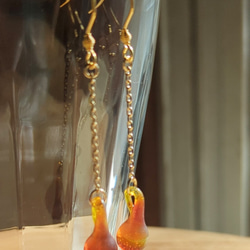 [新品] [免運費] 手工玻璃吊墜耳環耳環琥珀級“The NEON”系列 第6張的照片