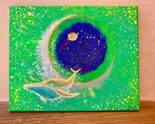 絵画　クジラ aceb6aed2132a860c534172e658d2d