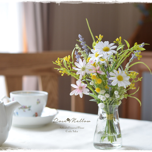 専用＊ミモザ&マーガレット フェイクスワッグ 専用＊ミモザとクリーム