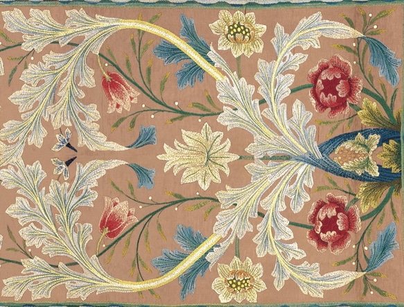 【モリス柄最多の品揃え　高精細画像使用】手帳型 ウィリアム・モリス　Panel of floral embroidery 2枚目の画像