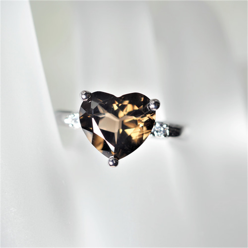 楽天市場】10.00カラット天然シトリンハートリング : Jewels Avenue