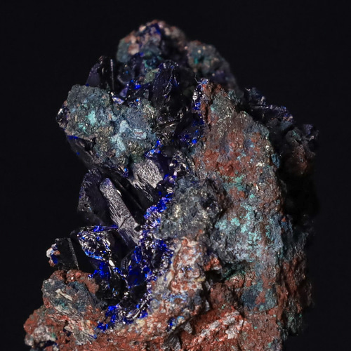 天然 アズライト クラスター Vug 藍銅鉱 稀有な結晶 27.3g 原石