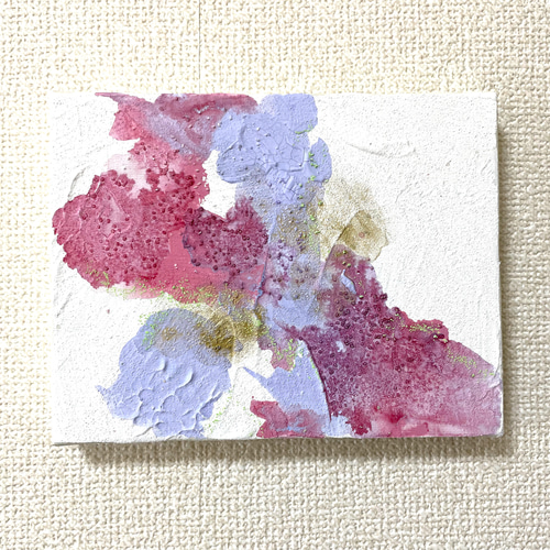 絵画 アクリル画 原画 薔薇の窓 花 風景画 テクスチャーアート