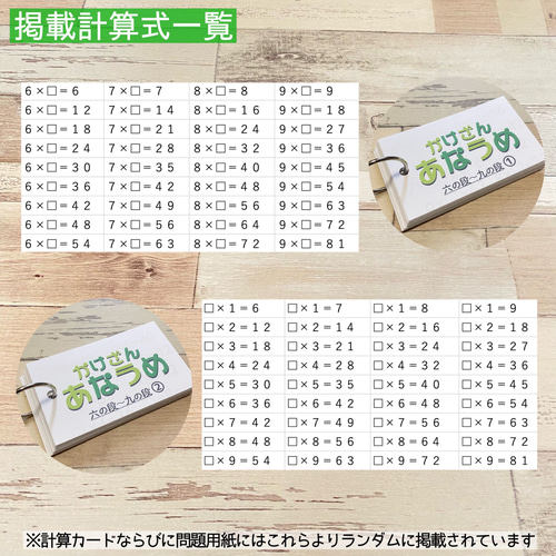 たし算ひき算かけ算わり算カード　24種セット　計算カード　幼稚園　保育園　小学生 たし算ひき算かけ算わり算カード 24種セット 計算カード 幼稚園 保育園