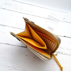 コンパクト財布　ミニ財布  コンパクトＬ字ファスナー財布     軽い財布 4枚目の画像
