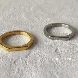 ステンレスリング フラット 2枚目の画像