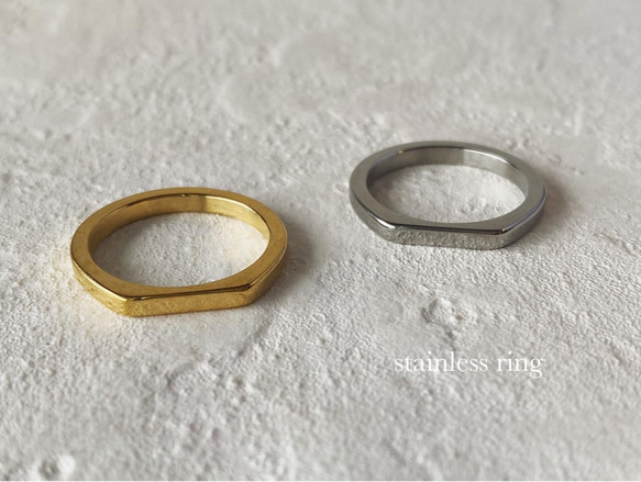 ステンレスリング フラット 2枚目の画像