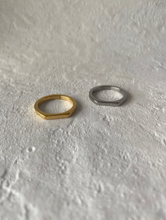 ステンレスリング フラット 3枚目の画像