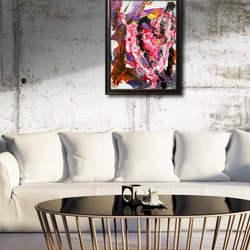 【Abstract Art】抽象画 モダン コンテンポラリー アクリル原画 現代アート インテリア壁掛け フルイドアート 3枚目の画像