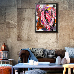 【Abstract Art】抽象画 モダン コンテンポラリー アクリル原画 現代アート インテリア壁掛け フルイドアート 4枚目の画像
