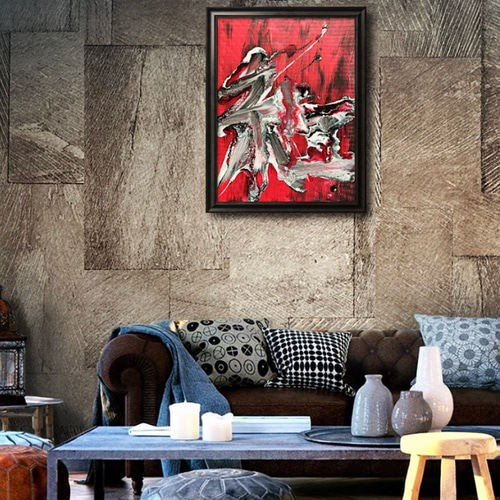楽天市場】アートパネル 抽象 42×42cm アート ポスター 抽象画
