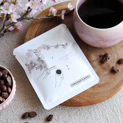 桜ドリップバック 5個set | 季節限定 自家焙煎コーヒー さくらブレンド&マンデリン | プチギフト 4枚目の画像