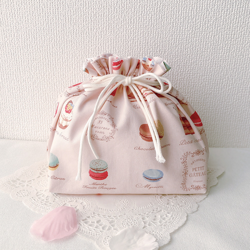 マカロン ハンドメイド オーダー ランチョンマット お弁当袋 保冷