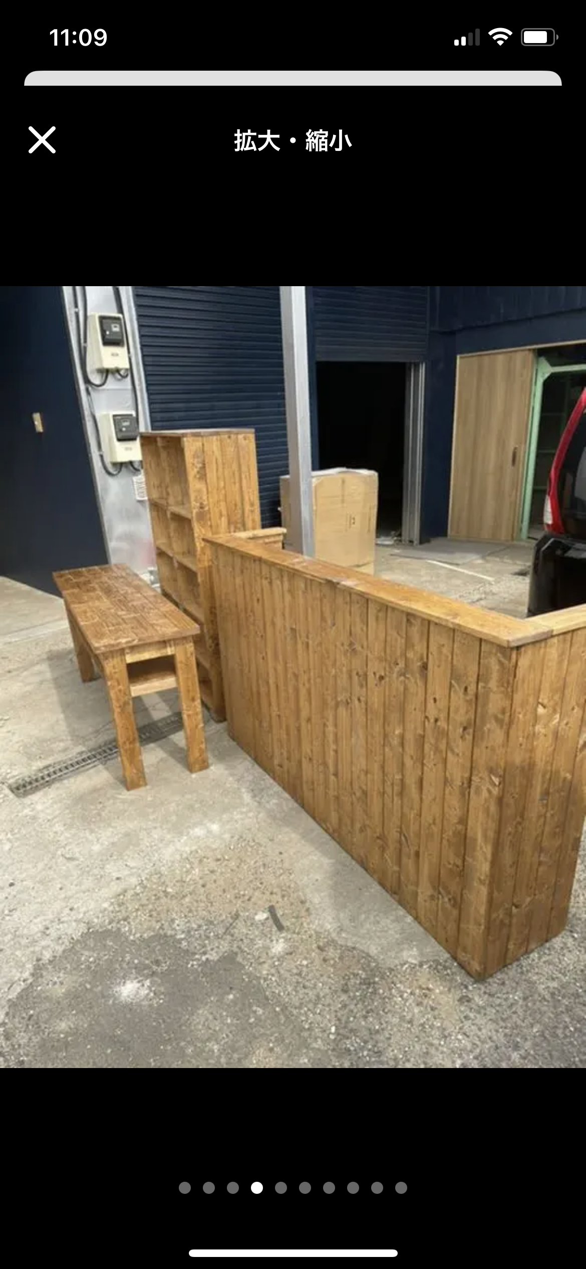 レジカウンター　テーブル　ラック　3点セット