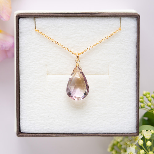 キラキラ✨アメトリンのファンシーシェイプペンダントトップ✩*˚天然石  