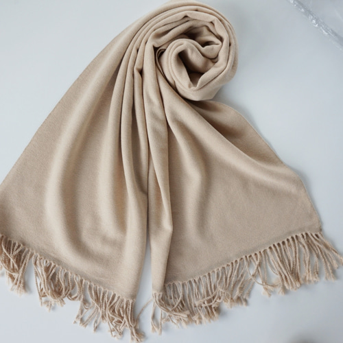 草木染め】ウール90% カシミヤ10% 大判ストール ベージュ色 ストール 草木染め】ウール90% カシミヤ10% 大判ストール ベージュ色 ストール