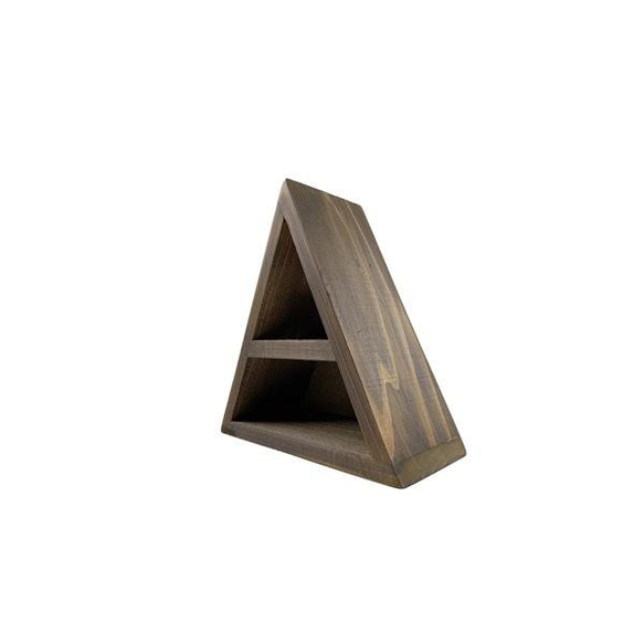 ムーンオンザテント　三角形　木製ラック　天然石 3枚目の画像