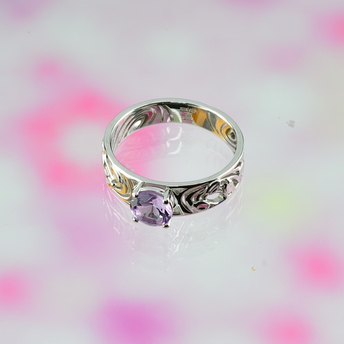 さくらインカット® 6mm 流水桜模様のリング SILVER925 指輪 さくらインカット® 6mm 流水桜模様のリング SILVER925 指輪