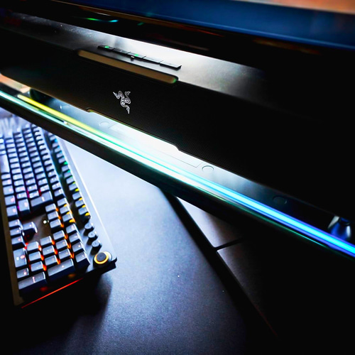Razer Leviathan V2 X & 専用のLED反射ミラー Razer Leviathan V2 X（※横幅400㎜）・Razer Chroma LED反