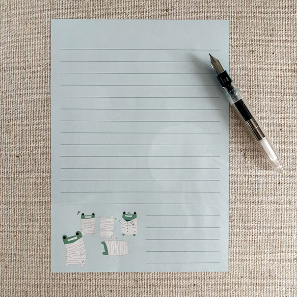 【レターセット】がえるとくらげ 5枚目の画像