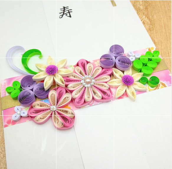 お花いっぱい！封筒タイプの簡単便利なご祝儀袋 2枚目の画像