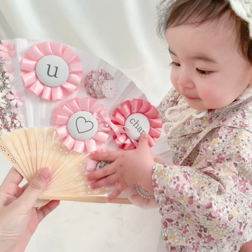 和装の記念日に♡】扇子プロップス フォトアイテム ひなまつり