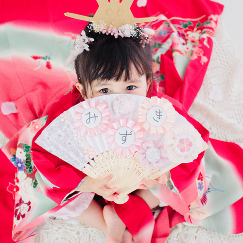 和装の記念日に♡】扇子プロップス フォトアイテム ひなまつり/初節句