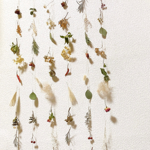 フラワー モビール ロング 1m 6本 ＊シャビー＆ナチュラル ガーランド