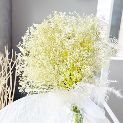 かすみ草クラッチブーケL フラワーベール ウェディング 結婚式