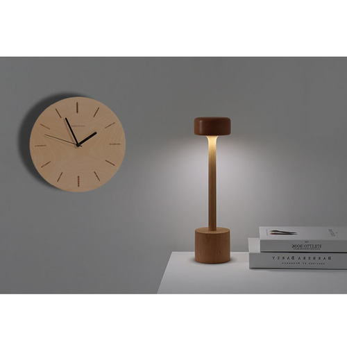 belaDESIGN ベラデザイン オリジナル木製凹型ストライプ 大型壁時計