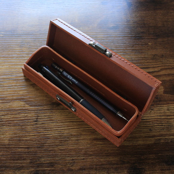 大人のペンケース（イタリアンレザー　茶）No.007 ペンケース PET2345127871(17850円)