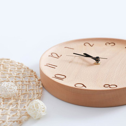 belaDESIGN ベラデザイン オリジナル木製凹型掛け時計 掛け時計