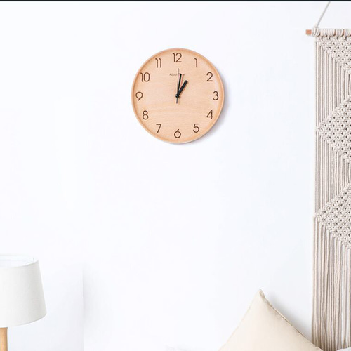 belaDESIGN ベラデザイン オリジナル木製凹型掛け時計 掛け時計