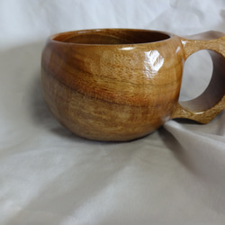 クスノキの一木彫りコーヒーカップ 7枚目の画像